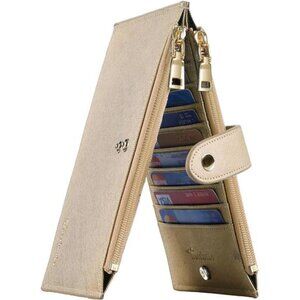 New RFID Wallet Women Large Size Bifold Multi Card Wallet Case